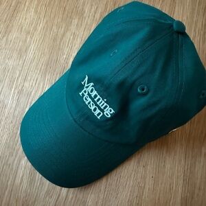 Green “Morning Person” Dad hat - NWT! 🧢